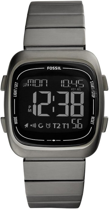 Correa de reloj Fossil FS5450 Acero inoxidable Gris 22mm